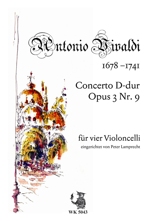 Helle Welten für Viola, Violoncello und  Knarrcello (3 Violoncelli)  Partitur und Stimmen