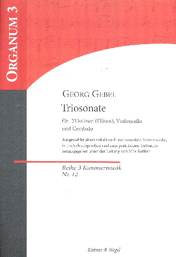 Sonate h-Moll&nbsp;&nbsp;für 2 Violinen (Flöten), Violoncello und Cembalo&nbsp;&nbsp;Partitur und Stimmen