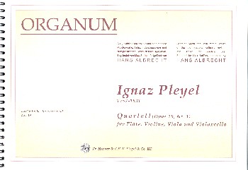 Quartett G-Dur op.20,1&nbsp;&nbsp;für Flöte, Violine, Viola und Violoncello&nbsp;&nbsp;Partitur und Stimmen