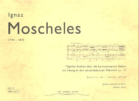 Tägliche Studien op.107 Band 1 (Nr.1-30)  für Klavier zu 4 Händen  Spielpartitur