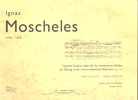 Tägliche Studien op.107 Band 2 (Nr.31-59)  für Klavier zu 4 Händen  Spielpartitur