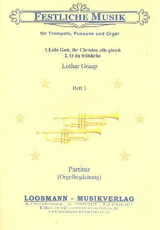 Festliche Musik Band 3 für Trompete,  Posaune und Orgel  Stimmen