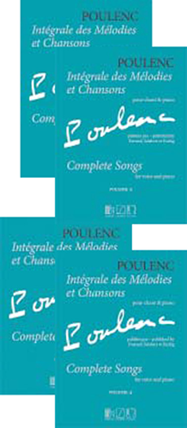 Integrale des mélodies et chansons vol.1-4&nbsp;&nbsp;pour chant et piano&nbsp;&nbsp;