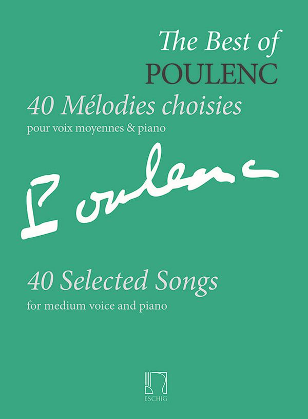 The Best of Poulenc pour voix moyenne&nbsp;&nbsp;et piano&nbsp;&nbsp;