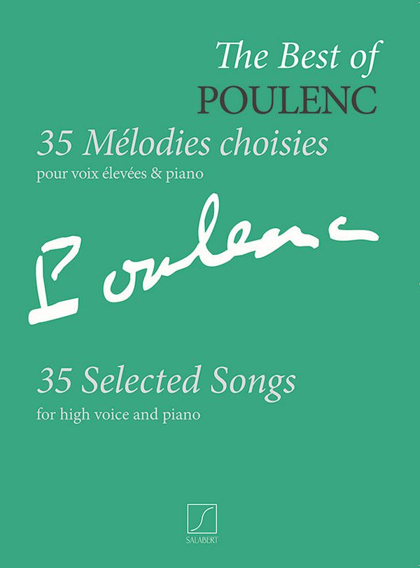 The Best of Poulenc &nbsp;&nbsp;pour voix élevée et piano&nbsp;&nbsp;