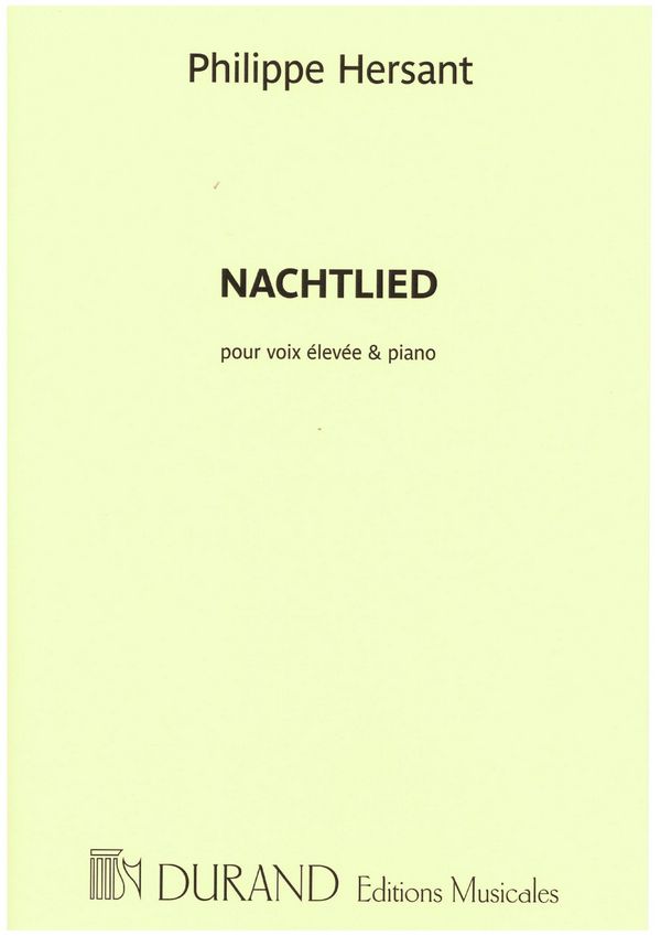 Nachtlied&nbsp;&nbsp;für Gesang (hoch) und Klavier&nbsp;&nbsp;