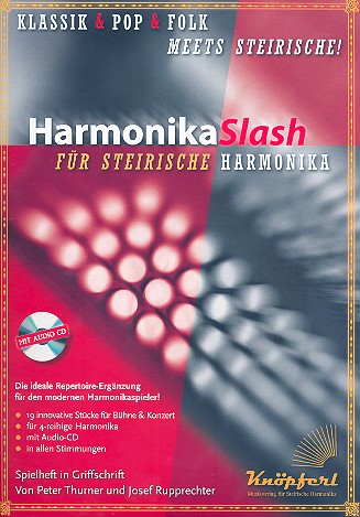Harmonika Slash (+CD)  für Steirische Harmonika in Griffschrift  