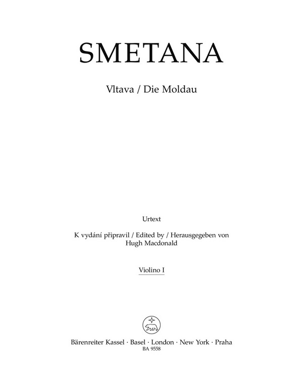 BA9558-74 Die Moldau für Orchester  Violine 1  