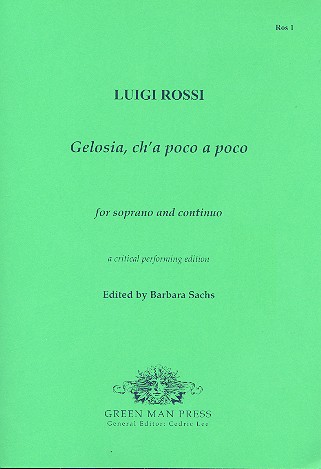 Gelodia ch'a poco a poco&nbsp;&nbsp;for soprano and Bc&nbsp;&nbsp;