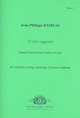 Tristes apprêts for soprano, bassoon,&nbsp;&nbsp;strings and Bc&nbsp;&nbsp;2 scores and parts