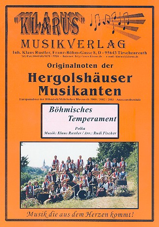 Böhmisches Temperament: für Blasorchester  Direktion und Stimmen  