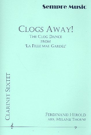 Clogs away for 6 clarinets (EsBBBAltBass)  score and parts  