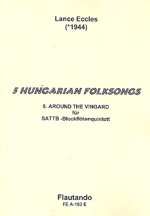 Around the Vingard  für 5 Blockflöten (SATTB)  Partitur und Stimmen