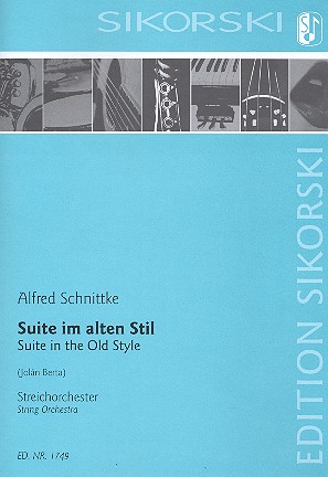 Suite im alten Stil&nbsp;&nbsp;für Streichorchester&nbsp;&nbsp;Partitur