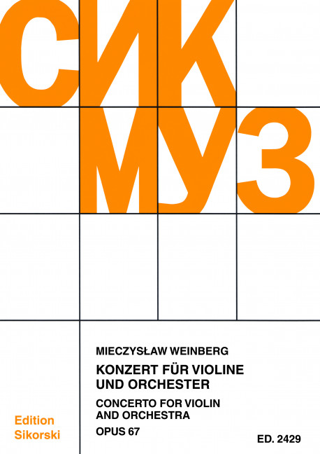Konzert op.67&nbsp;&nbsp;für Violine und Orchester&nbsp;&nbsp;Studienpartitur