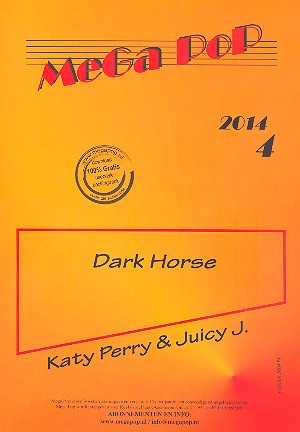 Dark Horse  für Klavier (mit Text und Akkorden)  