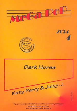 Dark Horse&nbsp;&nbsp;für Klavier (mit Text und Akkorden)&nbsp;&nbsp;