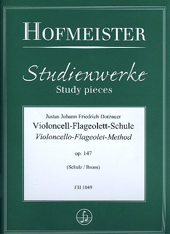 Violoncell- Flageolett-Schule op.147 (dt/en)    