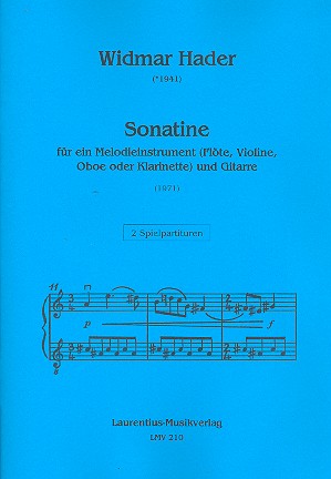 Sonatine  für Flöte (Violine/Oboe/Klarinette) und Gitarre  2 Spielpartituren