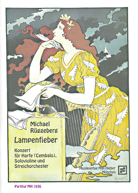 Lampenfieber  für Harfe (Cembalo), Violine solo und Streichorchester  Partitur