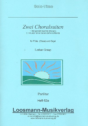 Zwei Choralsuiten&nbsp;&nbsp;für Flöte (Oboe) und Orgel&nbsp;&nbsp;