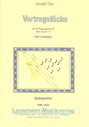 Vortragsstücke&nbsp;&nbsp;für 2 Posaunen in C (Baritone/Euphonien)&nbsp;&nbsp;Spielpartitur