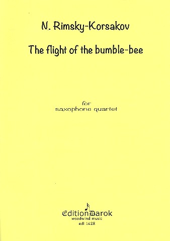 The Flight of the Bumble-Bee&nbsp;&nbsp;for 4 saxophones (SATB)&nbsp;&nbsp;score and parts