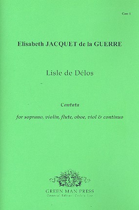 Lisle de Délos  for soprano, violin, flute, oboe, viol and Bc  score and parts (Bc realized) (frz)
