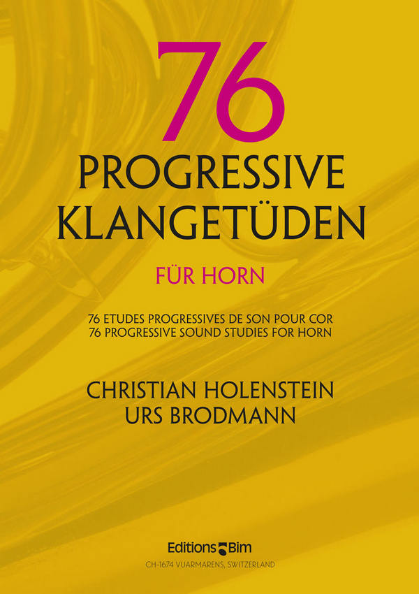 76 progressive Klang-Etüden  für Horn  