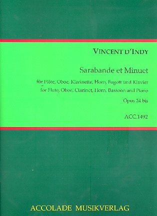 Sarabande et Menuet op.24bis  für Flöte, Oboe, Klarinette, Horn, Fagott und Klavier  Stimmen