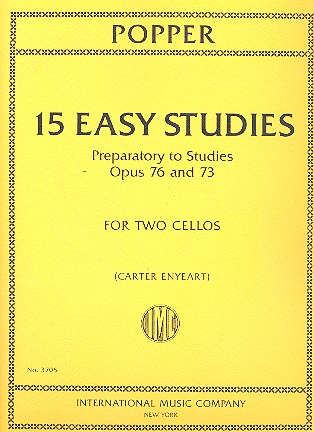 Preparatory to Studies op.76 and op.73  for 2 cellos  score