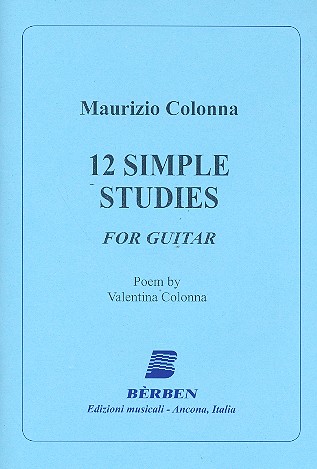 12 simple Studies  for guitar  