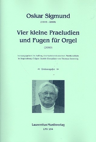 4 kleine Präludien und Fugen  für Orgel  