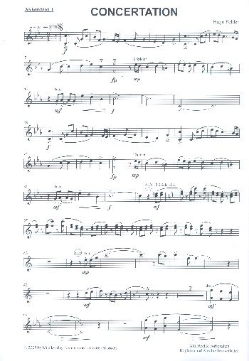 Concertation  für Akkordeonorchester  Stimmensatz