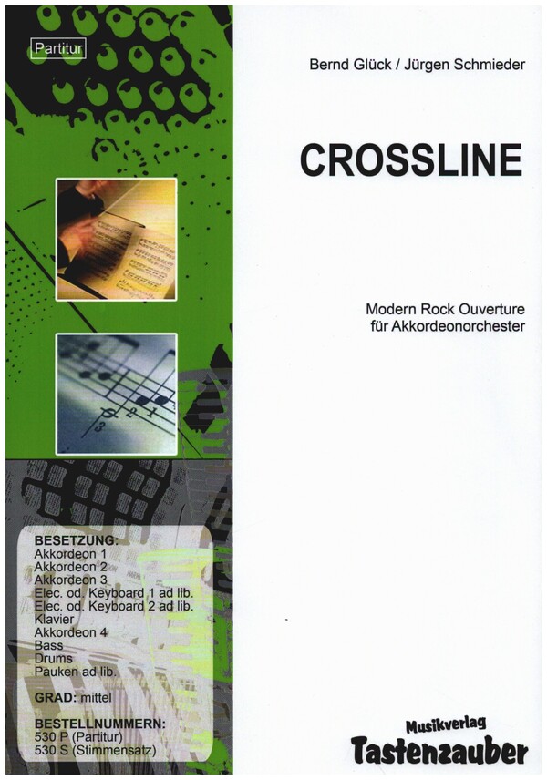 Crossline  für Akkordeonorchester  Partitur