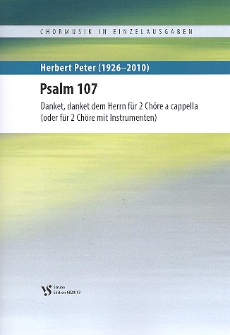 Danket danket dem Herrn  für gem Chor a cappella (Instrumente ad lib)  Partitur