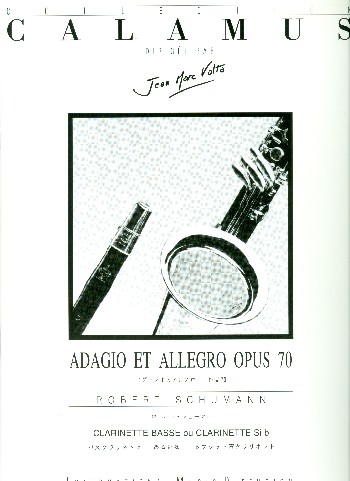 Adagio et Allegro op.70  pour clarinette basse (clarinette) et piano  