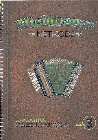 Lehrbuch Band 3 (+ Online Audio)  für Steirische Handharmonika in Griffschrift  