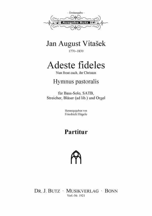 Hymnus pastoralis&nbsp;&nbsp;für gem Chor und Instrumente&nbsp;&nbsp;Partitur (lat/dt)