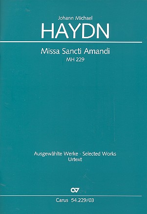 Missa Sancti Amandi MH229  für gem Chor und Orchester  Klavierauszug