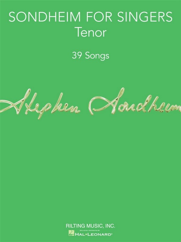 Sondheim for Singers&nbsp;&nbsp;for tenor and piano&nbsp;&nbsp;