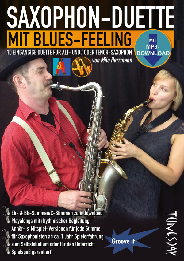 Saxophon-Duette mit Blues-Feeling (+mp3 download)&nbsp;&nbsp;für 2 Saxophone&nbsp;&nbsp;Spielpartitur