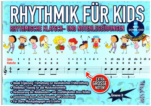 Rhythmik für Kids (+Download)&nbsp;&nbsp;&nbsp;&nbsp;
