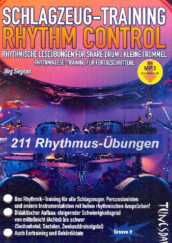 Rhythm-Control (+MP3-Download)&nbsp;&nbsp;für Snare Drum (Kleine Trommel)&nbsp;&nbsp;