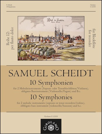 10 Symphonien  für 2 Melodieinstrumente, Bassinstrument und Bc  Partitur und 3 Spielpartituren