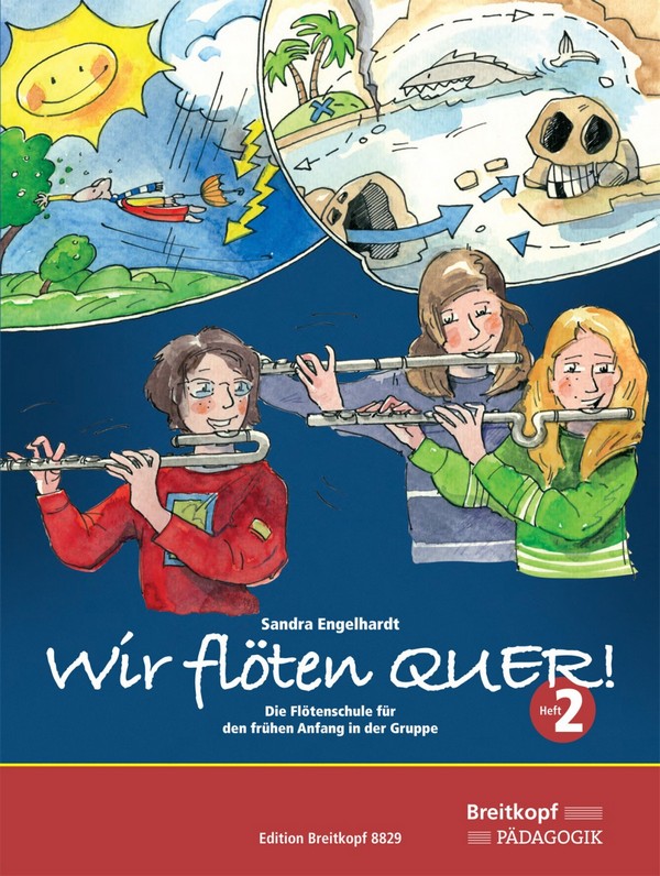 Wir flöten quer  für Flöte im Gruppenunterricht (z.T. mit Klavier)  Schülerheft 2