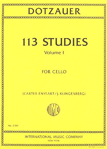 113 Studies vol.1 (nos.1 -34)  for cello  