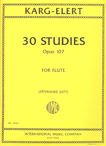 30 Studies op.107  for flute  