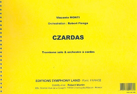 Czardas  für Posaune und Streichorchester  Partitur und Stimmen