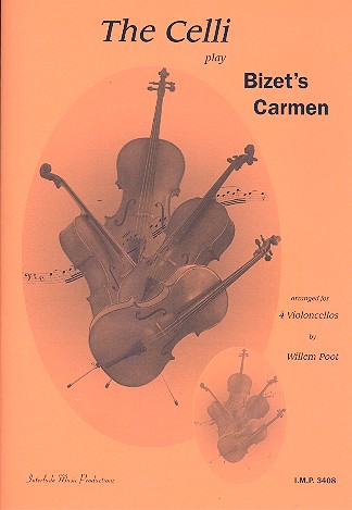 Carmen  für 4 Violoncelli  Partitur und Stimmen